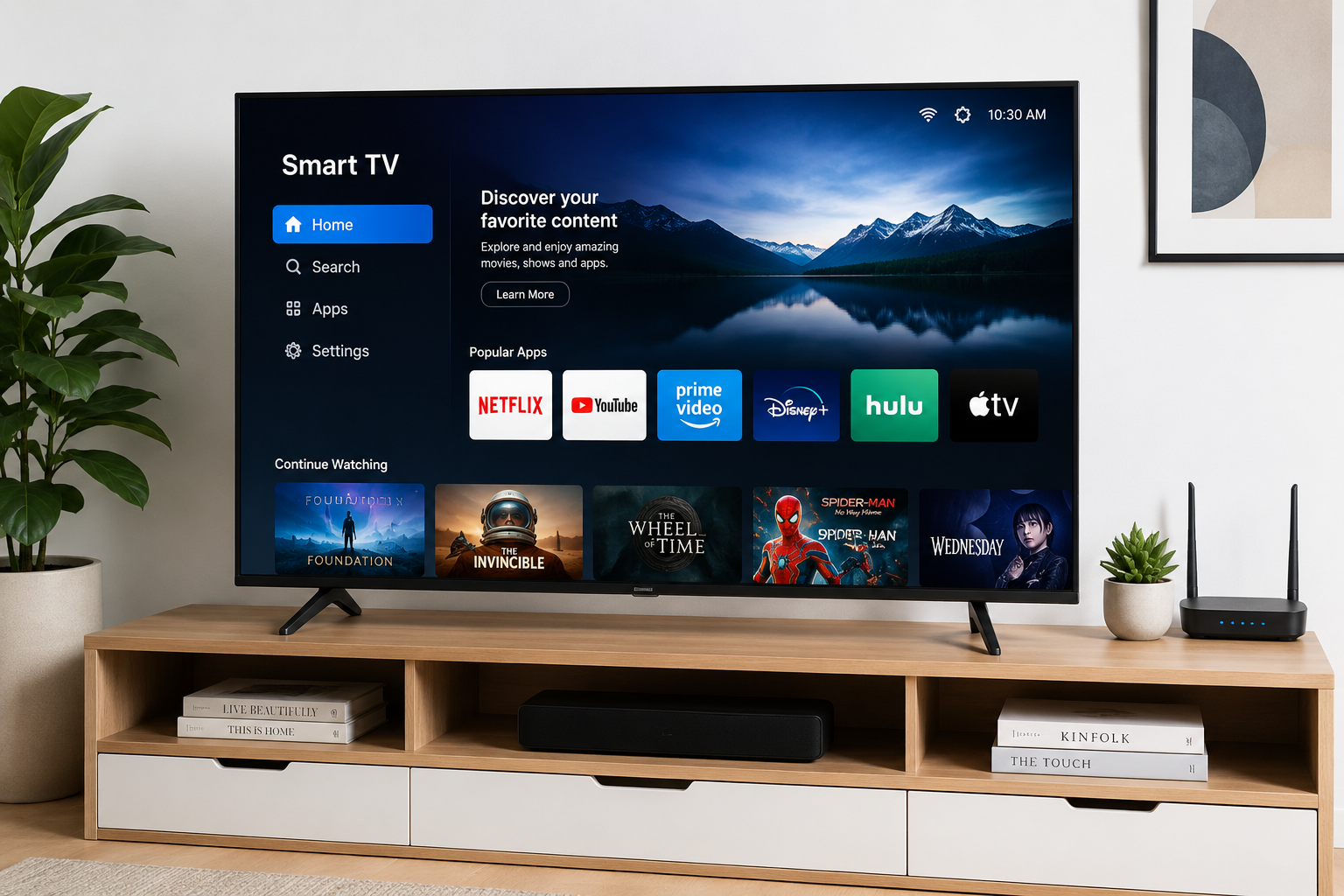 Smart TV technology setup